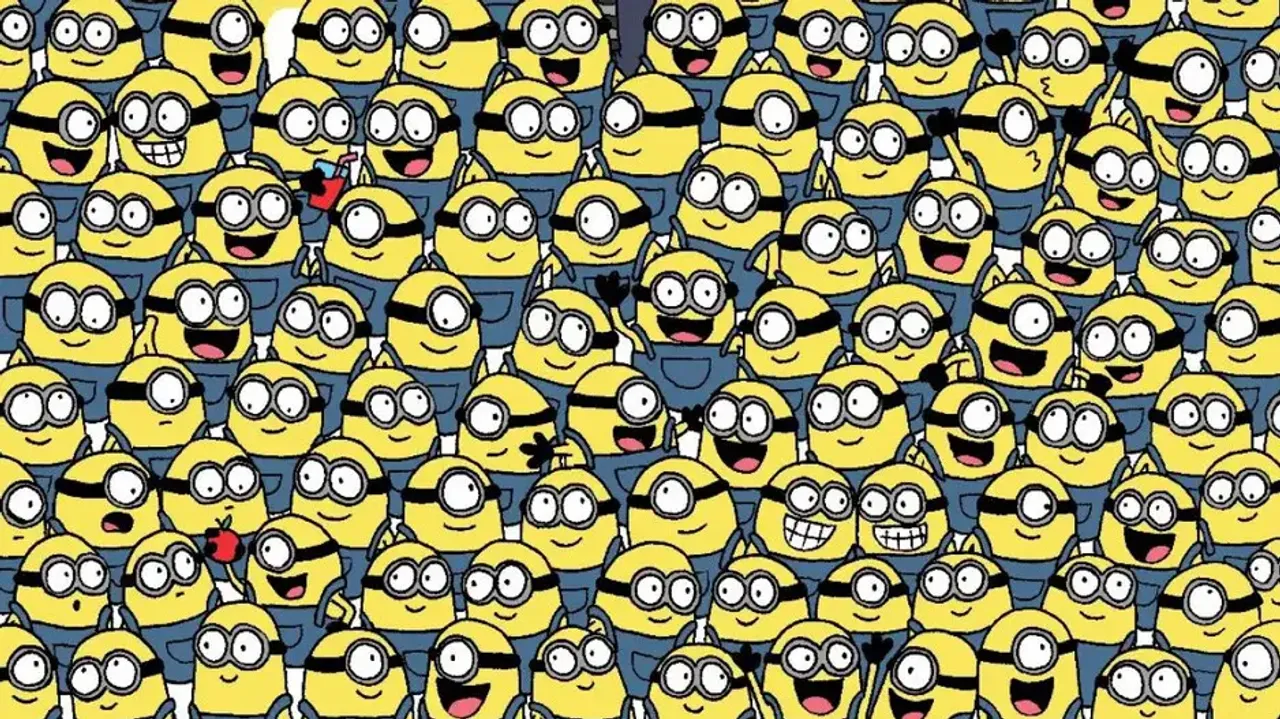 Can you spot the 3 hidden bananas among the Minions 