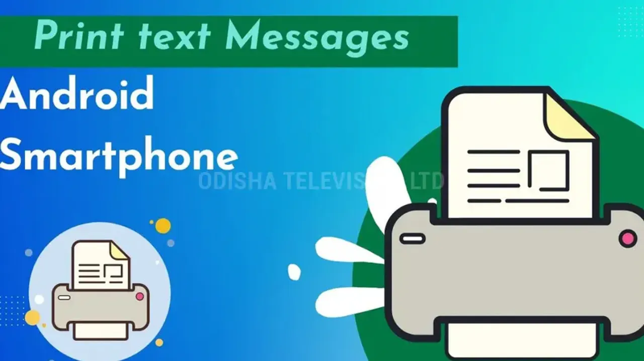 How to print text messages on Android Smartphone
