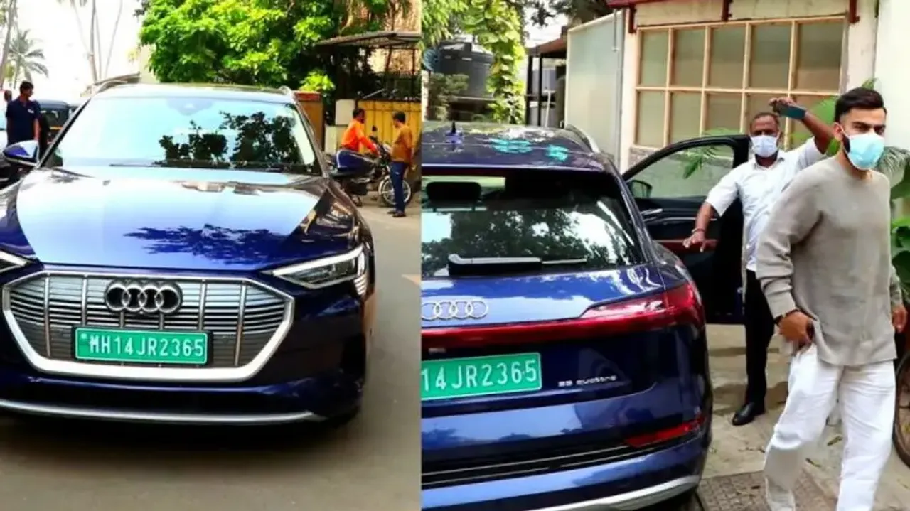 Virat Kohli With His Audi E-Tron 55