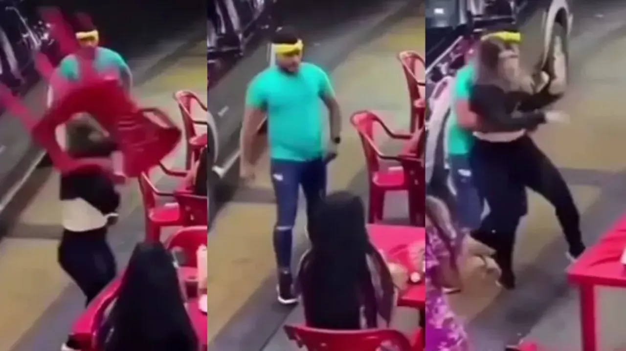 Woman catches boyfriend during dinner date with another girl; high voltage drama unfolds on streets