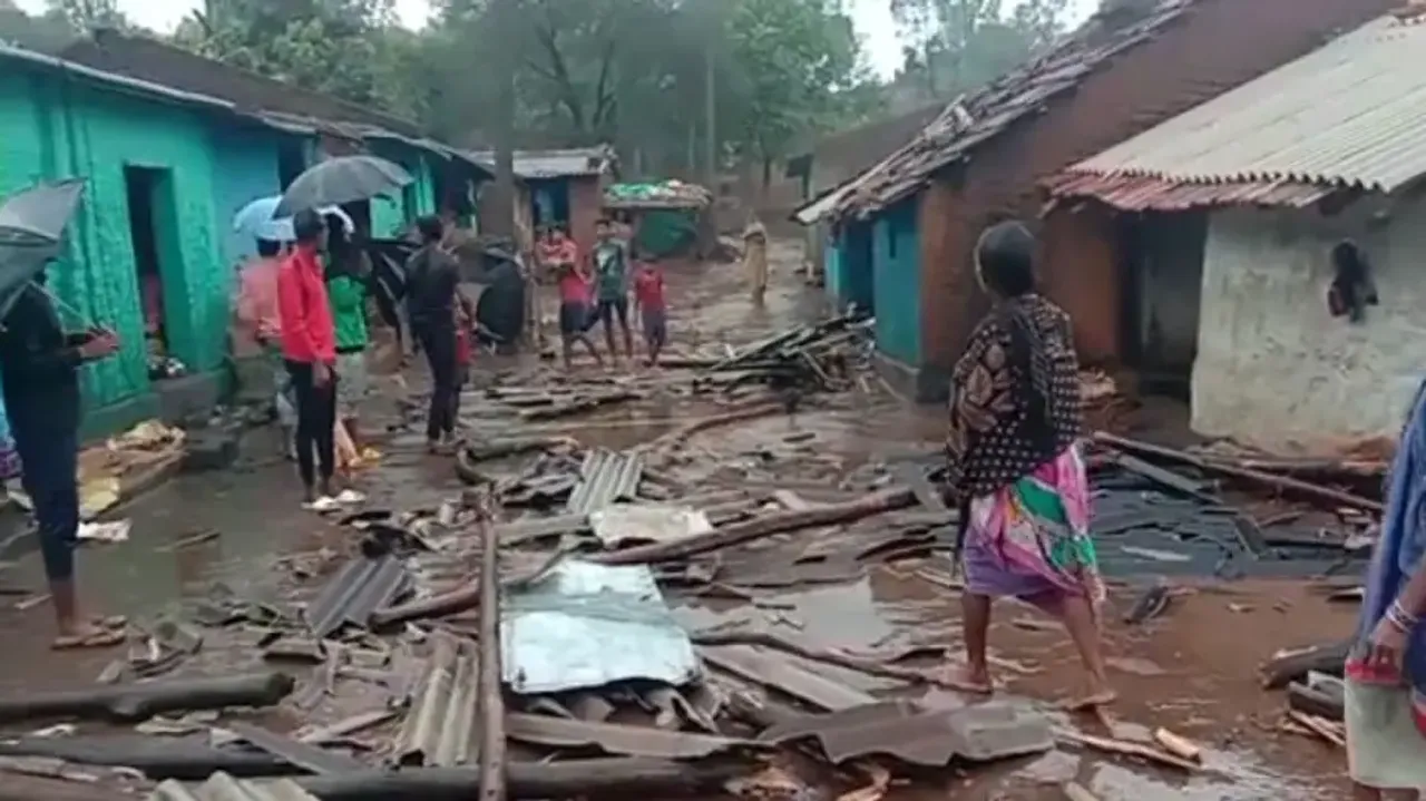 4-month baby girl killed, several houses damaged in thunderstorm and heavy rainfall in Odisha