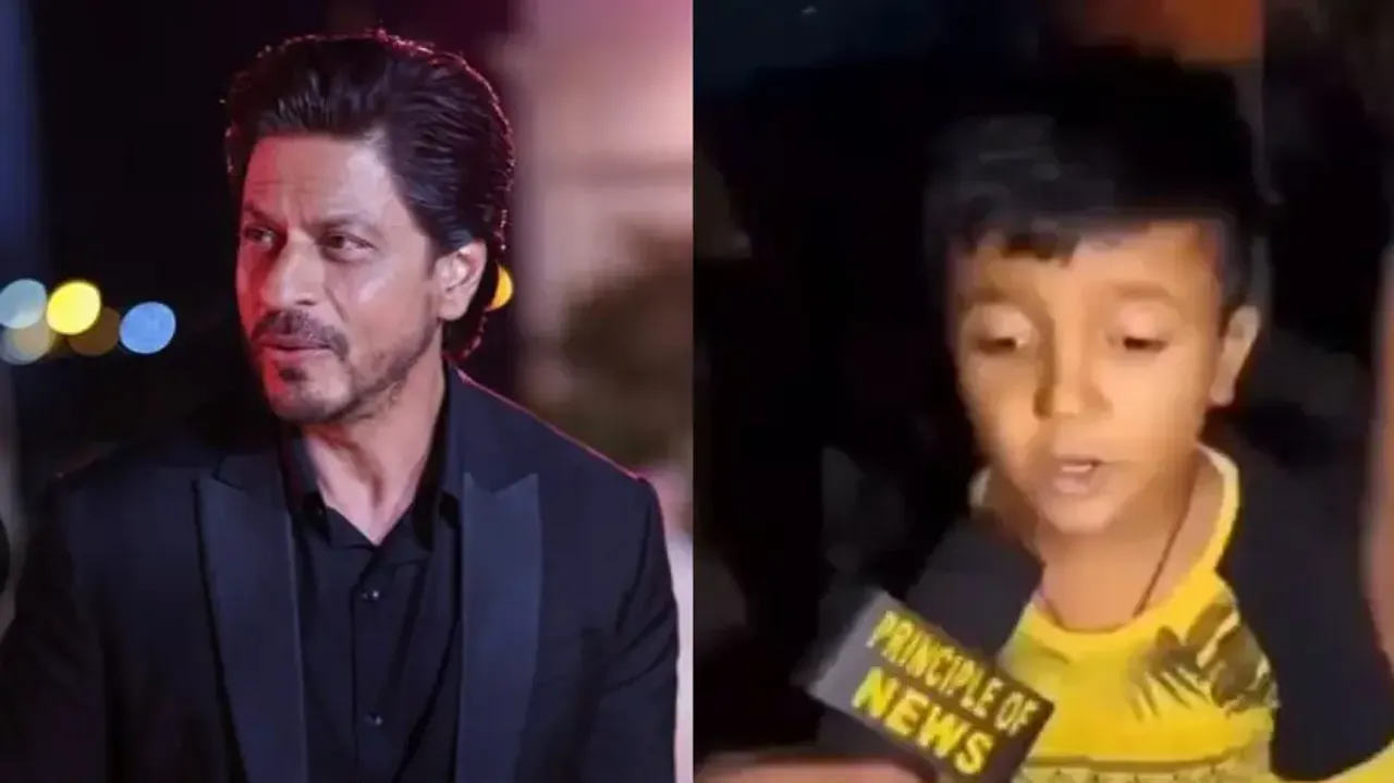 Little boy hilariously imitates Shah Rukh Khan, video will leave you in splits – Watch