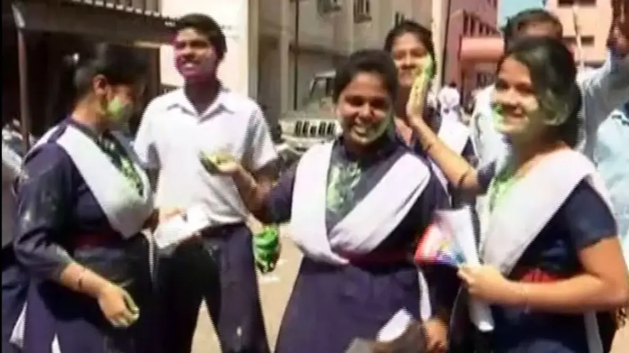 students celebrate as Matric Exam ends