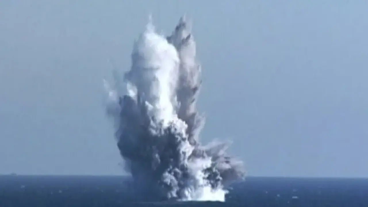 Underwater nuclear weapon test