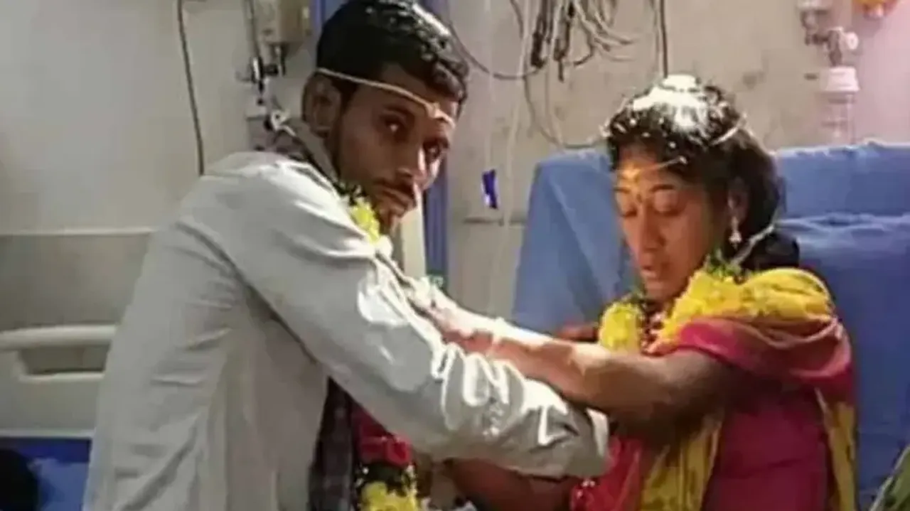 ‘Vivah’ recreated as groom marries sick bride on hospital bed