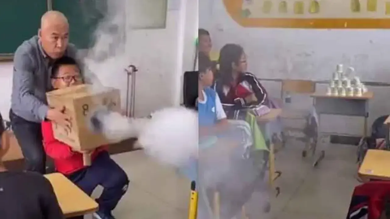 Science teacher with ‘superpowers’ amazes students with stunt! Watch