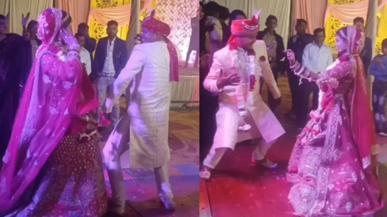 Bride and groom's dance on Govinda’s song sets the stage on fire