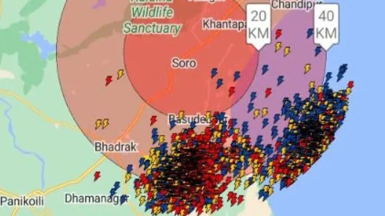 Over 5,000 lightning strikes in 30 minutes in Odisha