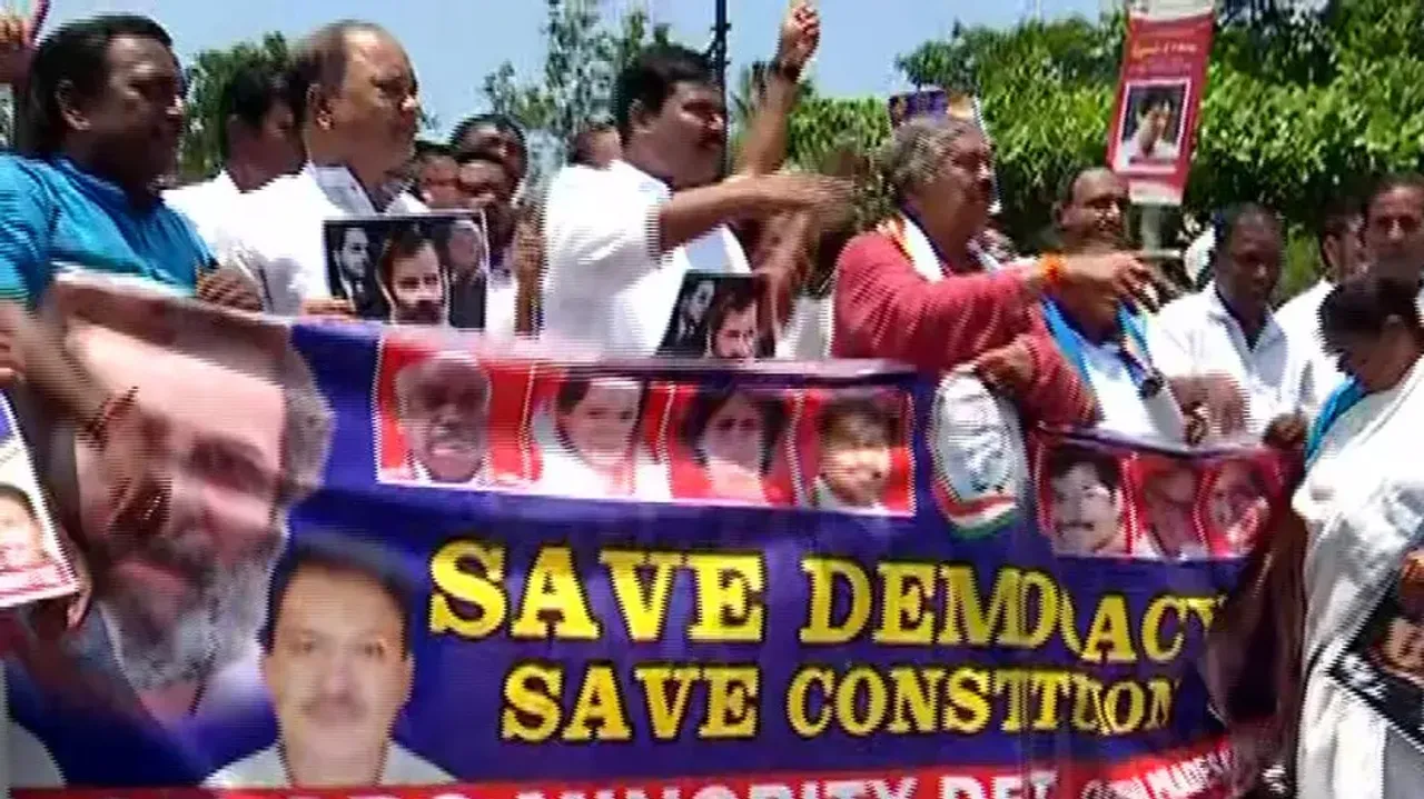 Rahul Gandhi's disqualification from LS: Congress launches 'Halla Bol’ campaign in Bhubaneswar 