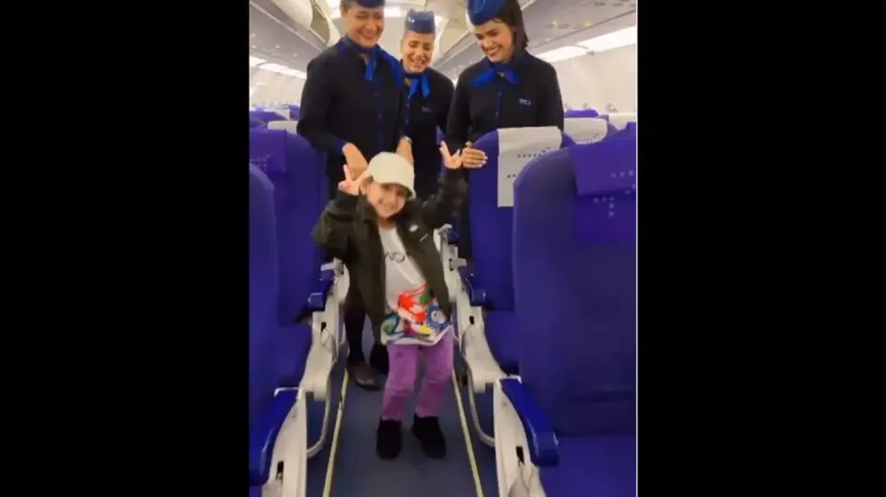 Aadhyayasree Upadhyay Dances In Flight