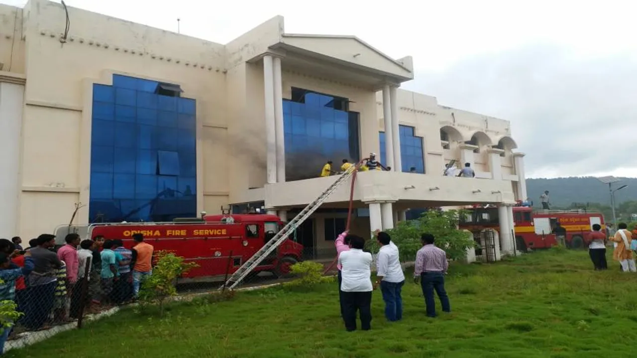 Fire breaks out in Malkangiri Collector’s Office