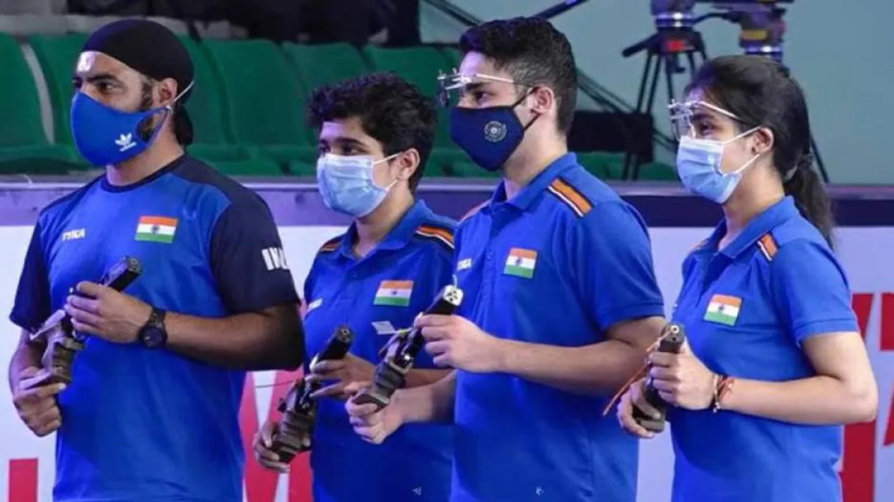 ISSF World Cup: India Win Rapid Fire Pistol Mixed Team Gold