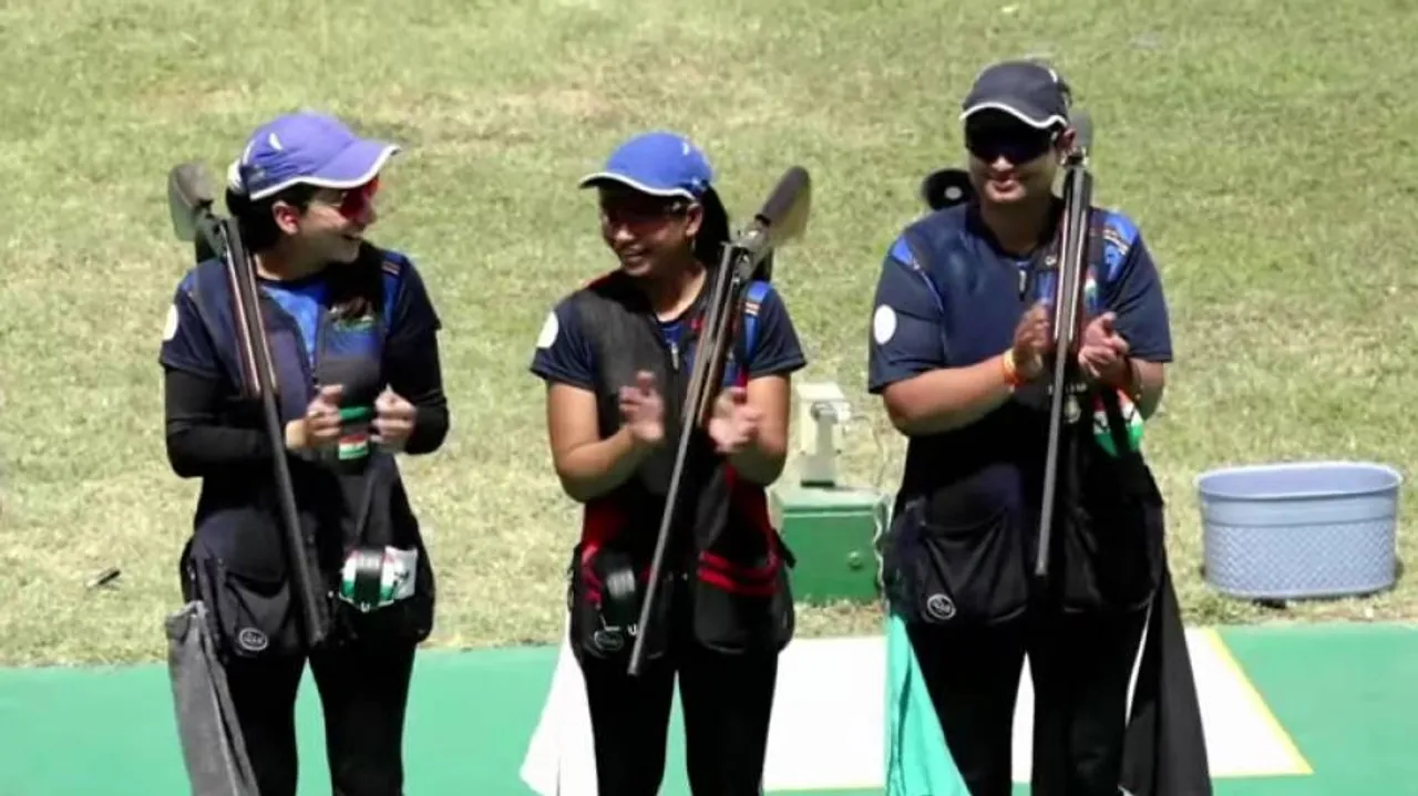 ISSF shooting World Cup: Indian Women Claim Team Gold Medal In Trap