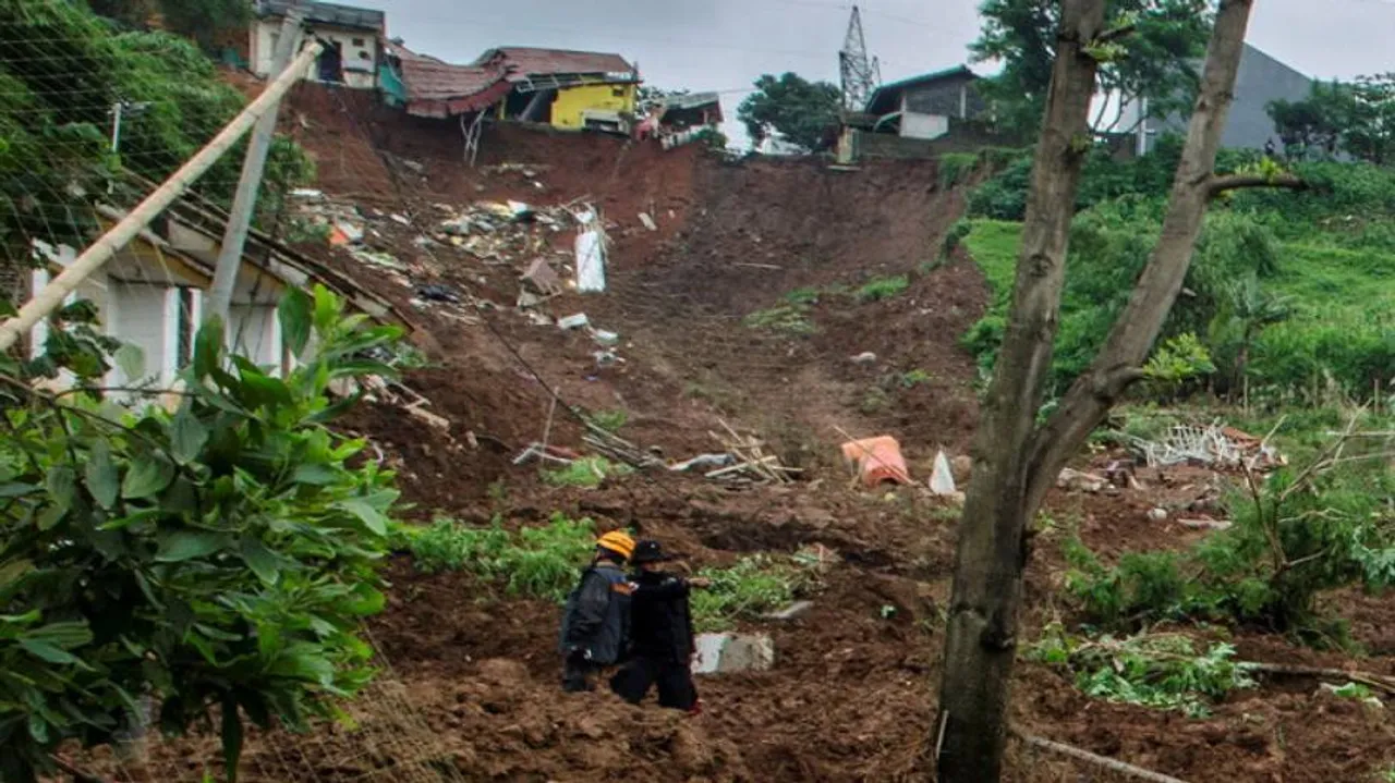 Indonesia's Landslide Death Toll Climbs To 12
