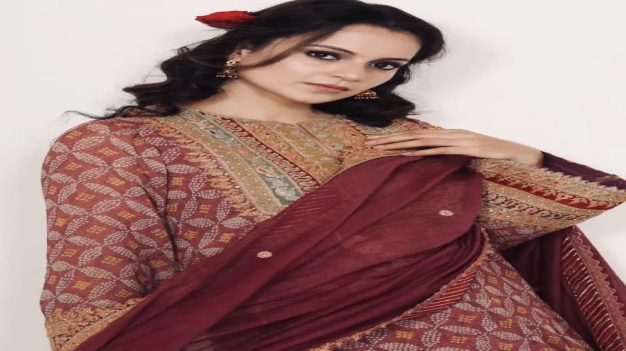 Kangana Ranaut Navratri and Haldi Special: Queen Actress Looks Beautiful in Traditional Attire
