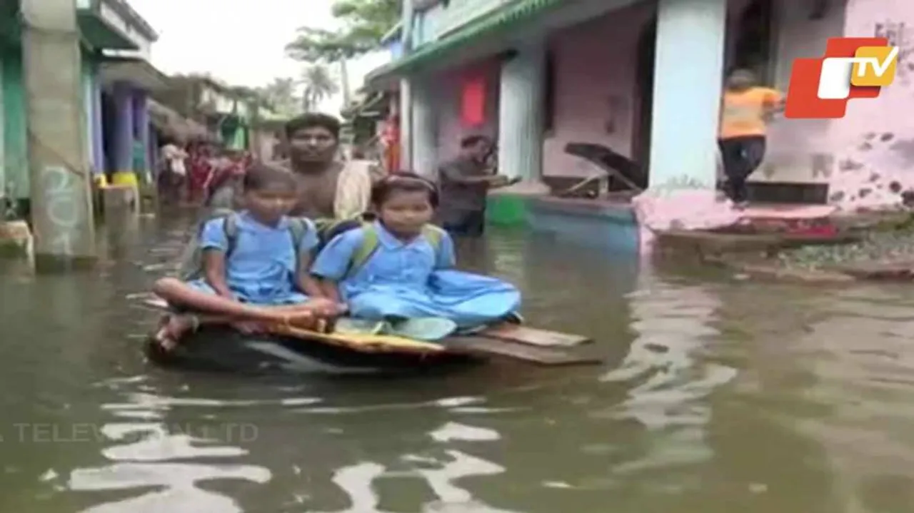 Several Panchayats Reeling Under Flood In Khurda, Puri; Met Predicts More Showers