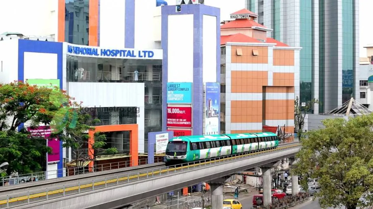 People queue up for maiden ride on Kochi Metro