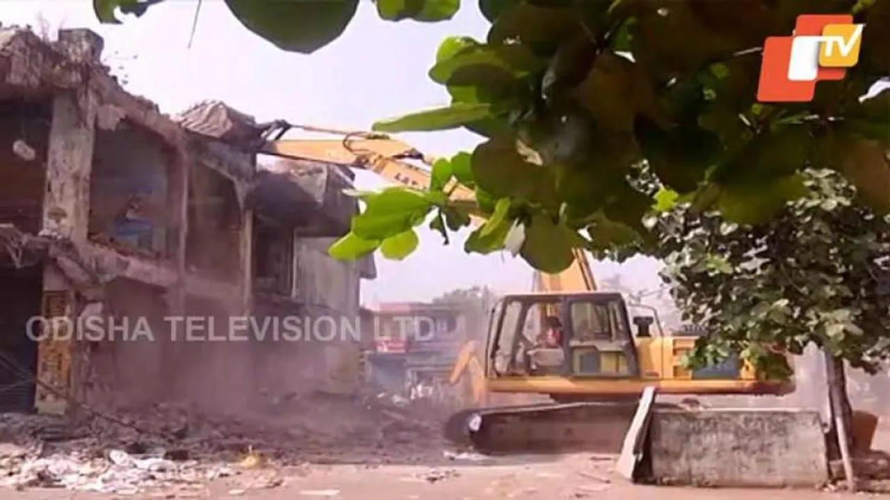 Lingaraj Market Complex In Bhubaneswar Demolished
