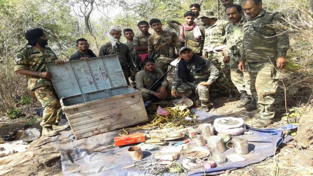Huge cache of explosives recovered from Maoist hideout
