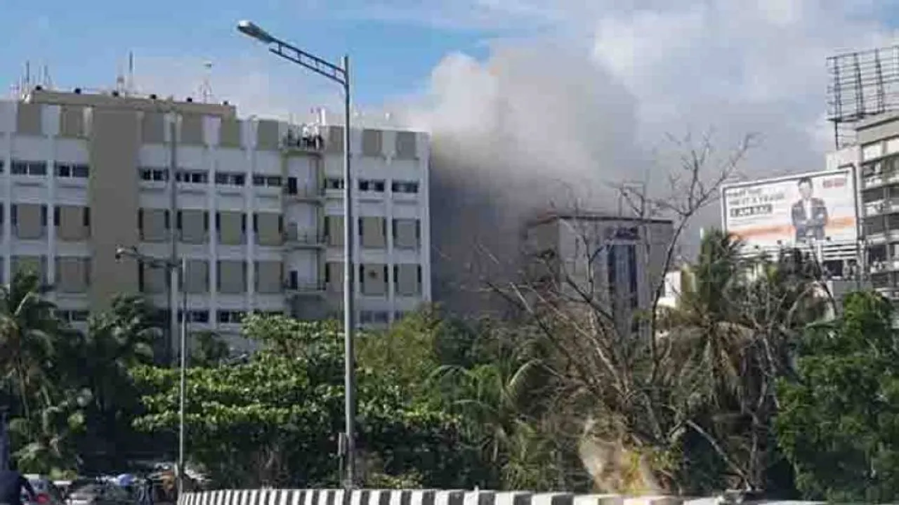 20 rescued from burning MTNL building in Mumbai, many more trapped