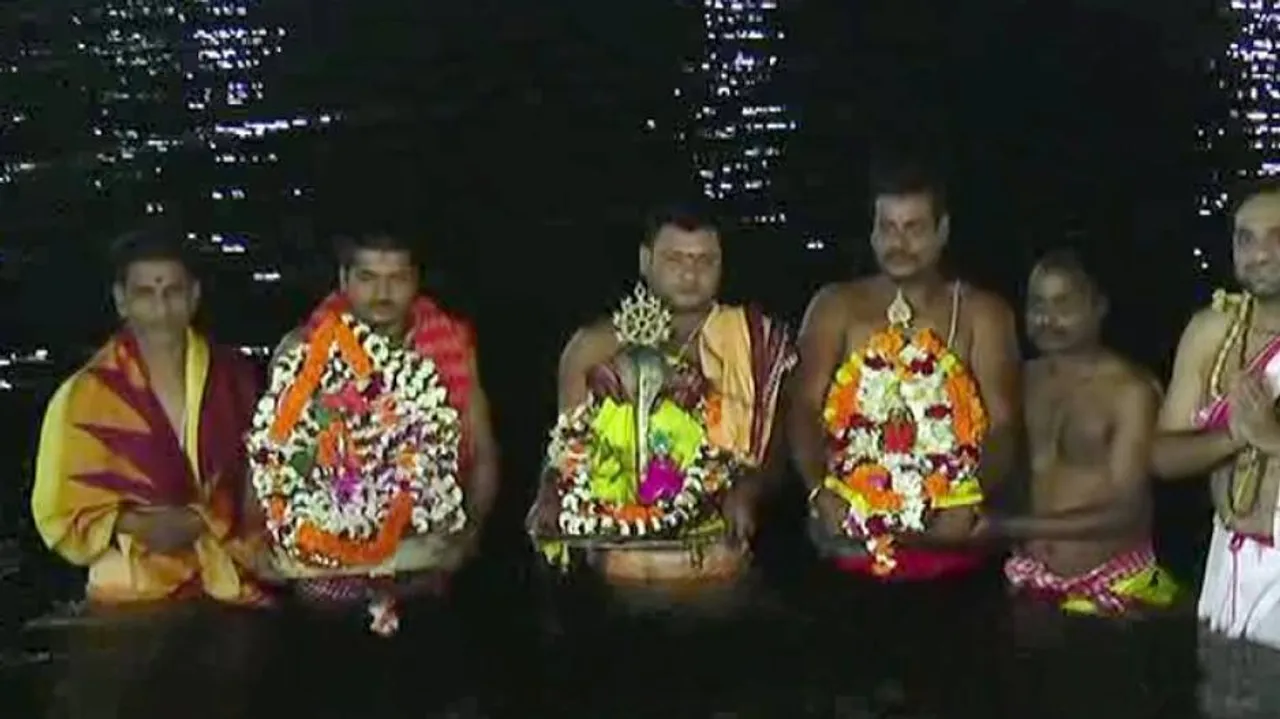 Konark: Magha Saptami Rituals Held Without Public At Chandrabhaga (WATCH)