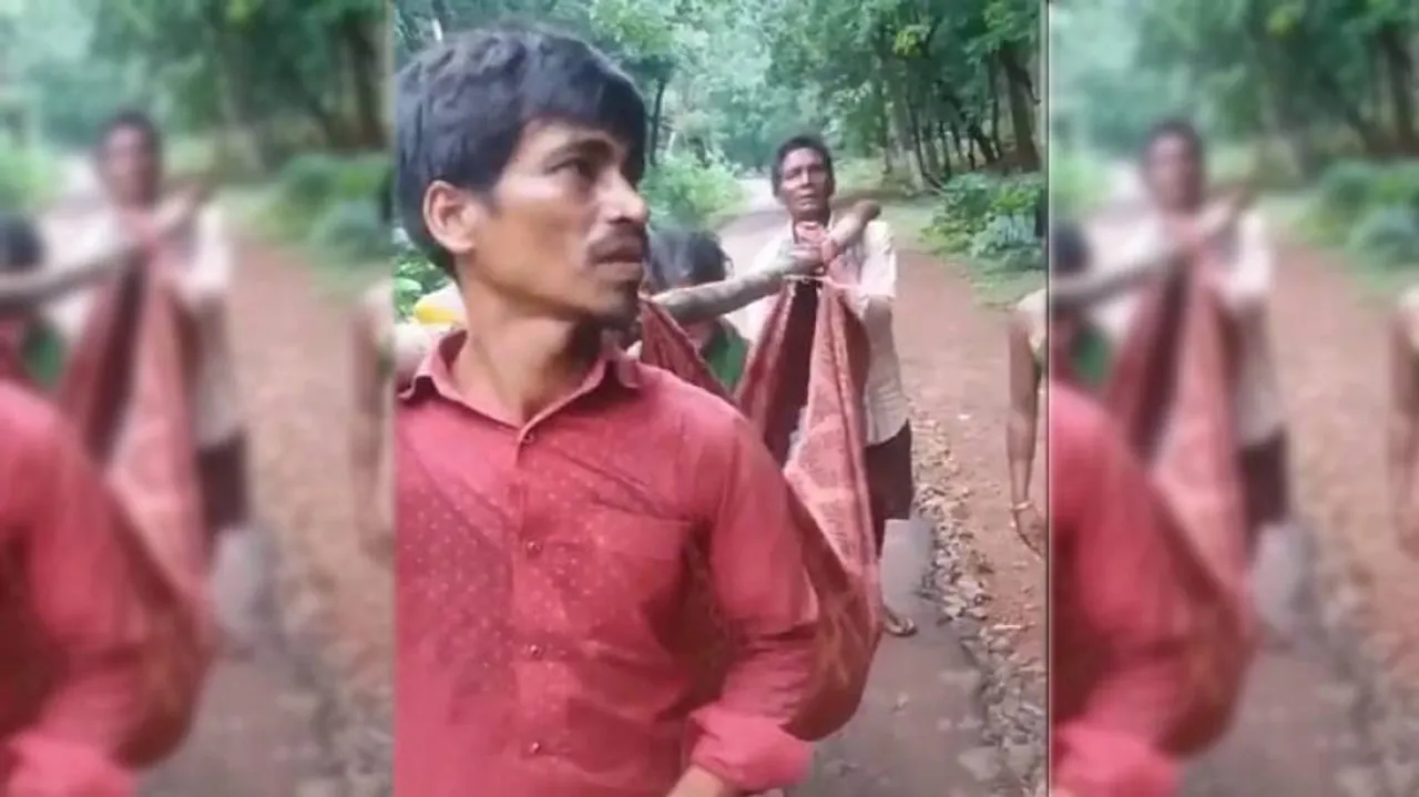 Mahaprayan Fails Again! Body Carried In Sling In Kalahandi
