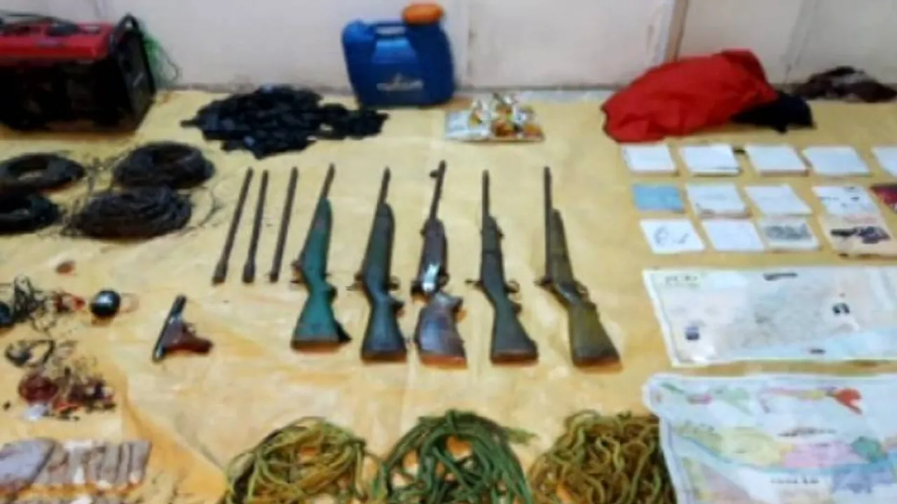 Maoist Camp Busted In Nuapada; Arms, Ammunition Seized