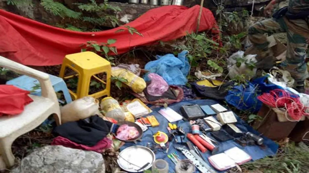 Maoist camp busted by SOG Jawans in Nuapada forests