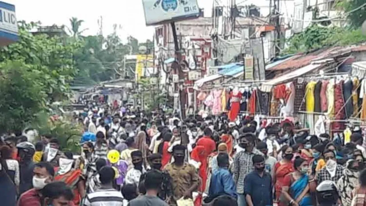 COVID-19 Norm Violation: Market Building Sealed In Bhubaneswar After Raja Rush