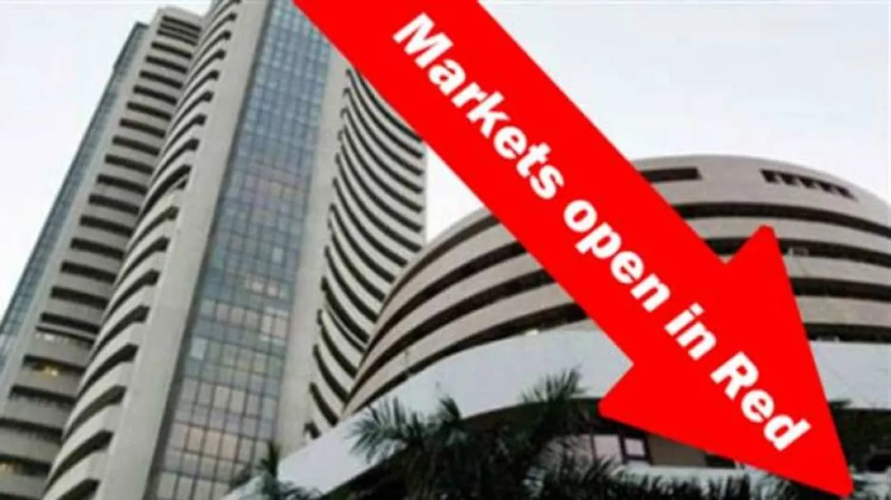 Markets open in the red on Wednesday