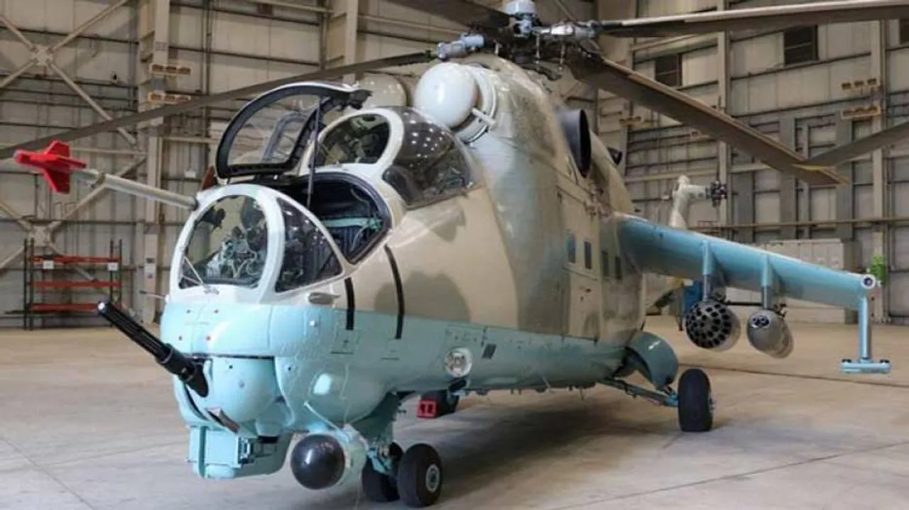 India Hands Over Two Mi 24V Choppers To Afghanistan