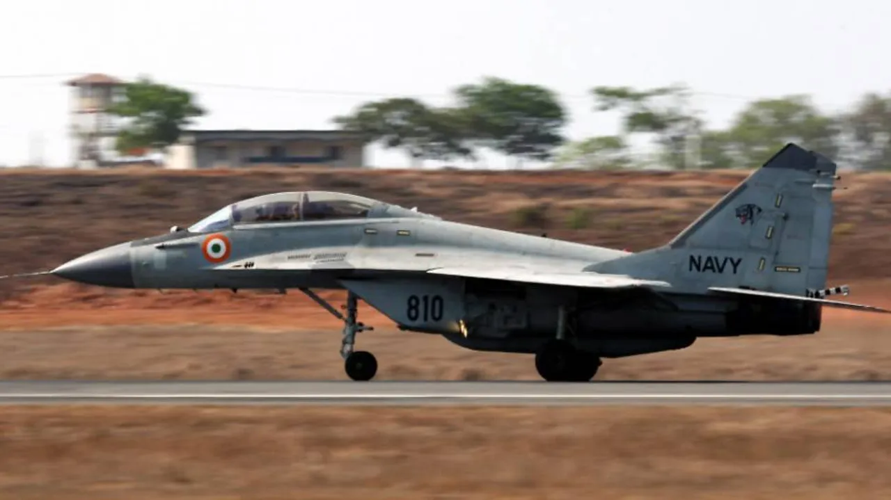 MiG skids, catches fire in Goa; runway shut