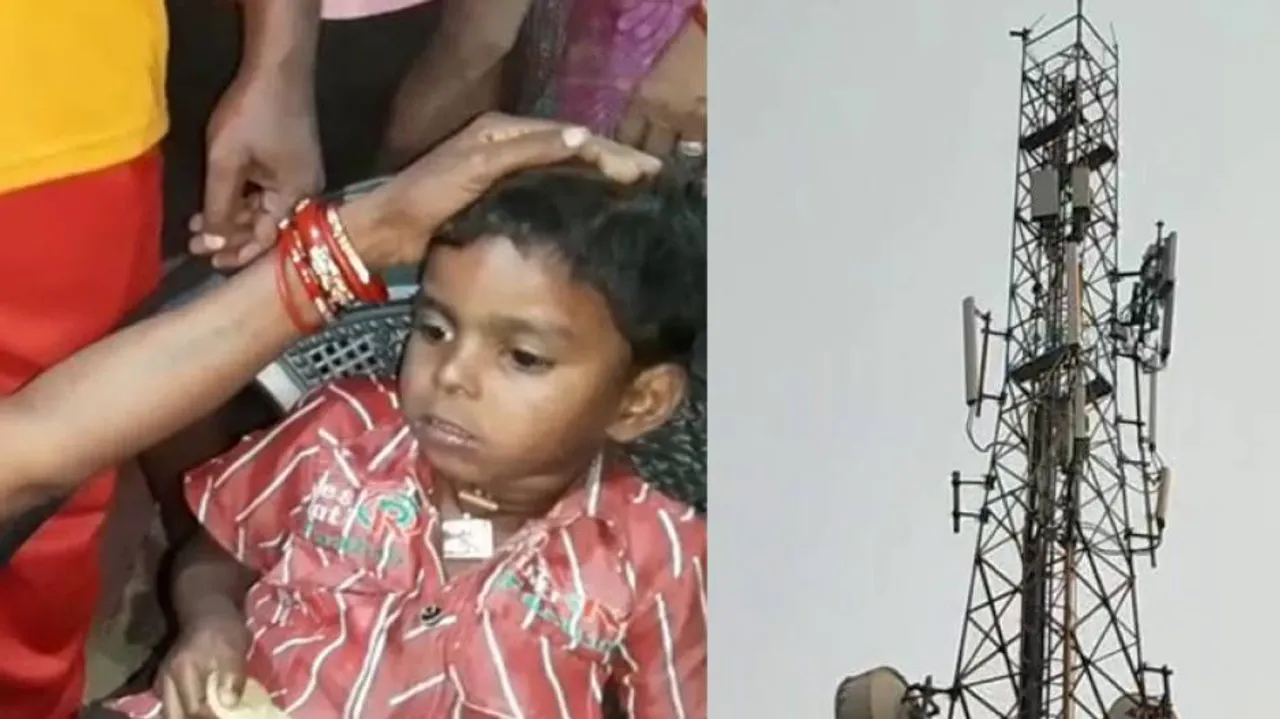 Watch: 4-Year-Old Climbs Atop Mobile Tower In Odisha, Rescued