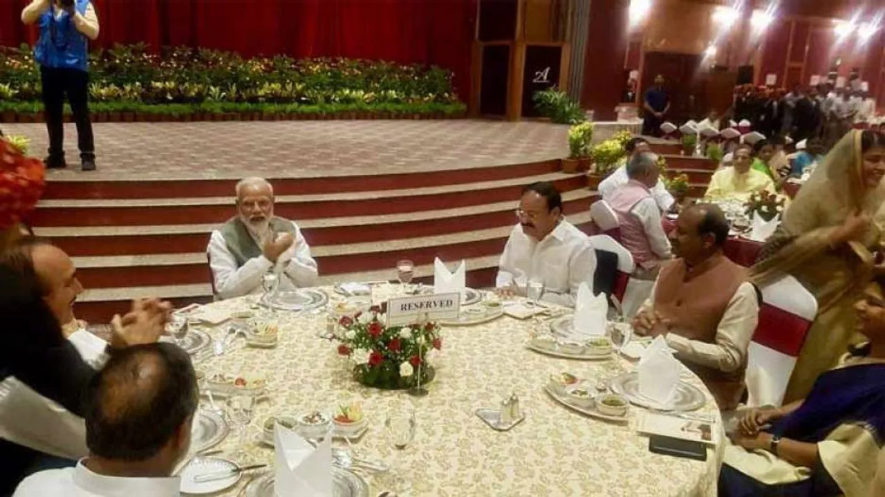 PM Modi hosts dinner for MPs