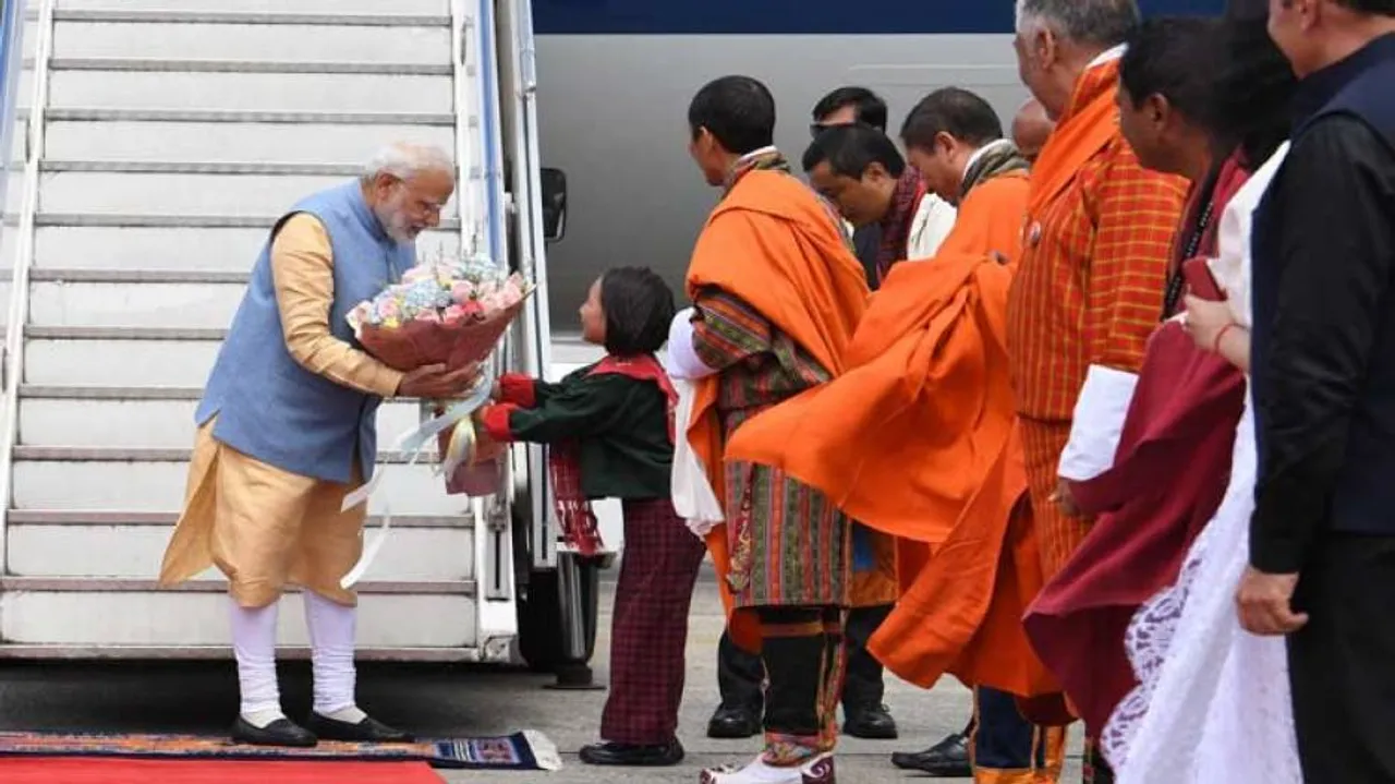 PM Narendra Modi arrives in Bhutan on two-day visit