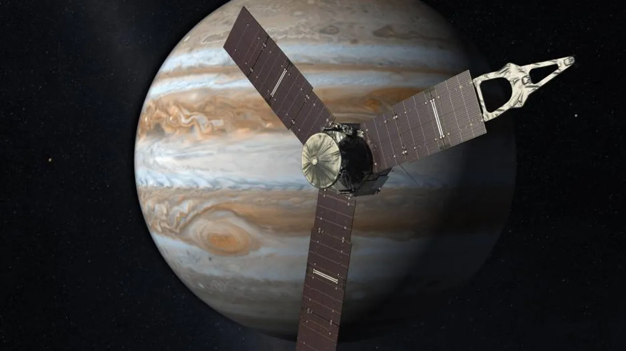NASA's Juno probe finds Earth-sized storms over Jupiter poles