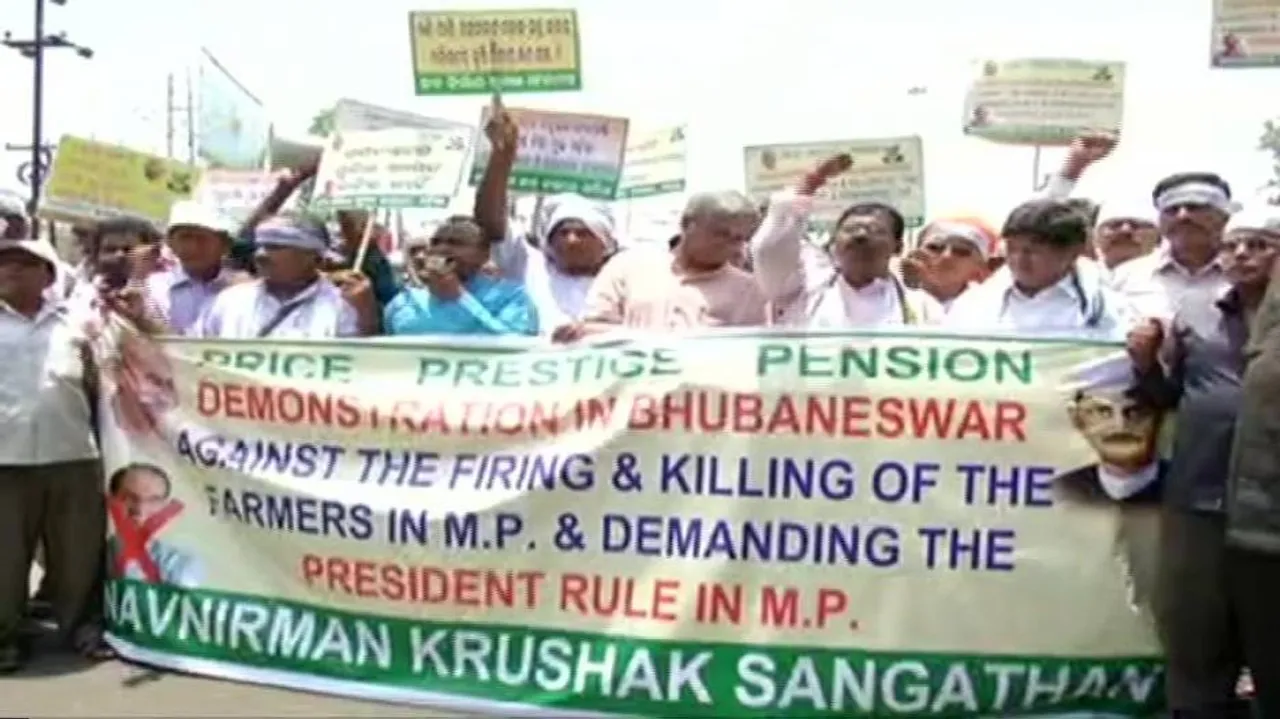 Farmers’ death in MP triggers protest in Odisha