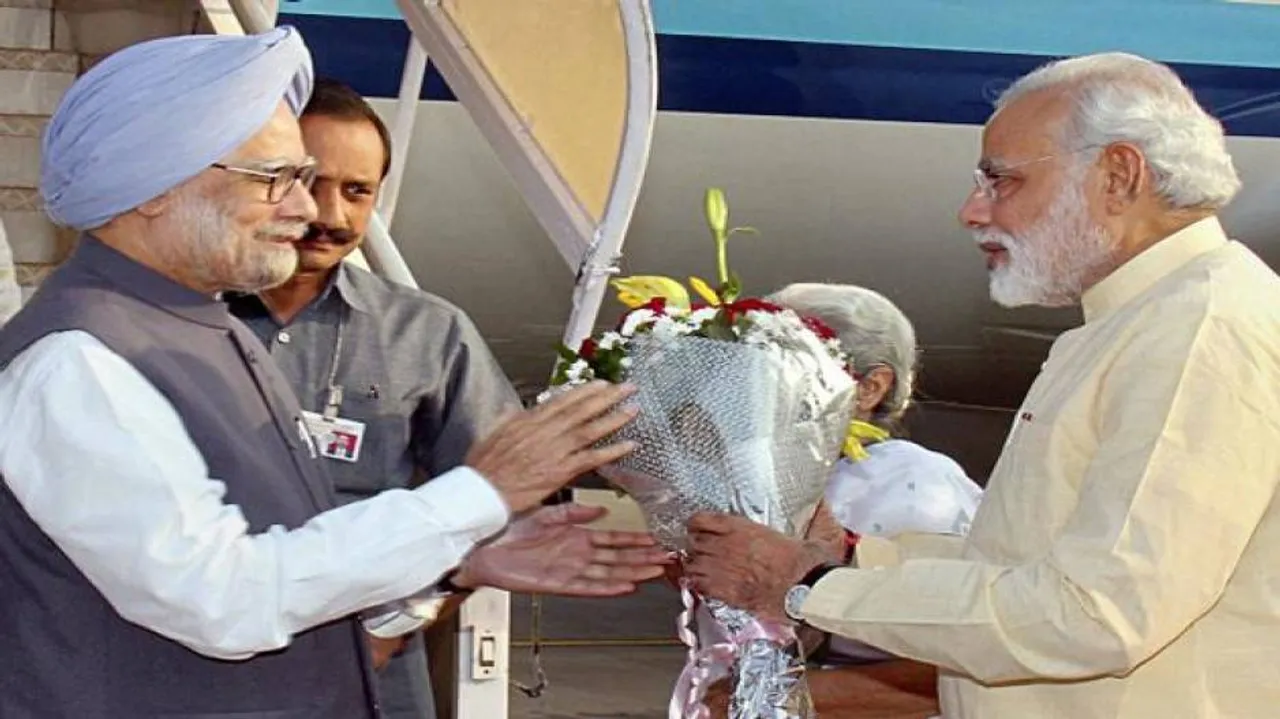 Modi wishes Manmohan Singh on his b'day