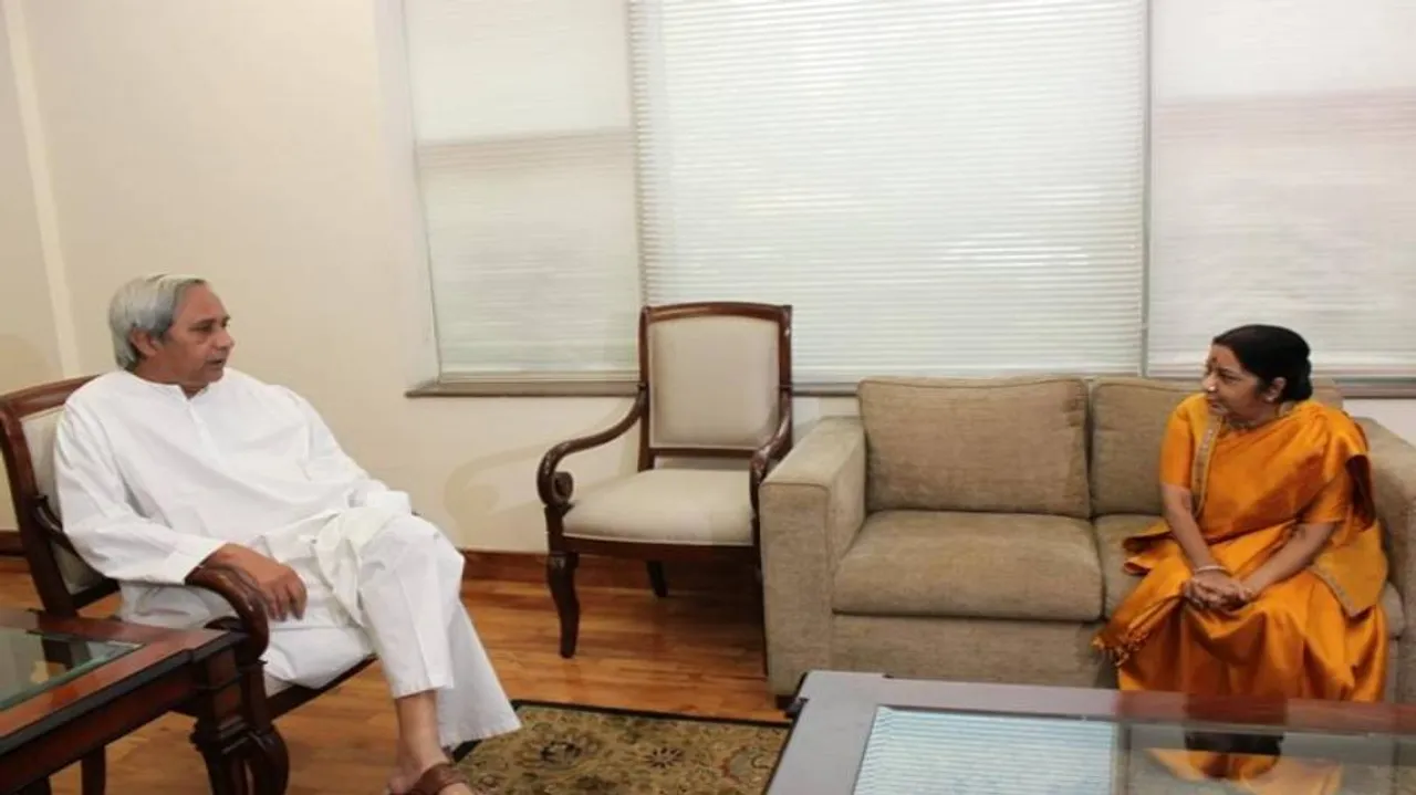 Odisha CM Naveen Patnaik meets Sushma Swaraj