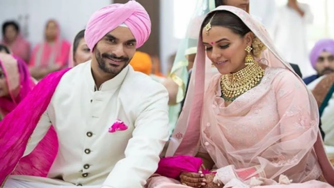 Neha Dhupia ties knot with Angad Bedi