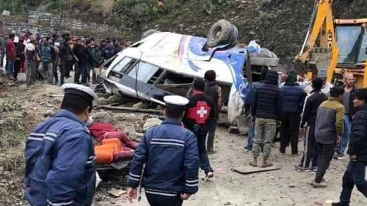 14 Killed In Nepal Bus Accident