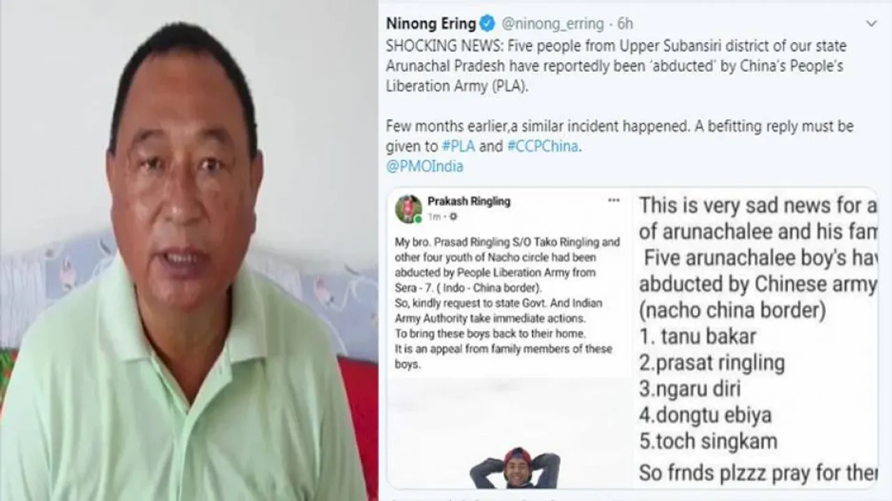 Five People Abducted By PLA In Arunachal Pradesh, Claims Congress MLA