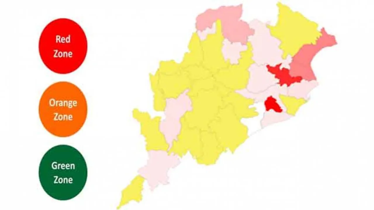 Odisha's Jajpur, Balasore, Bhadrak In COVID Red Zone, Khurda Slips To Orange Zone
