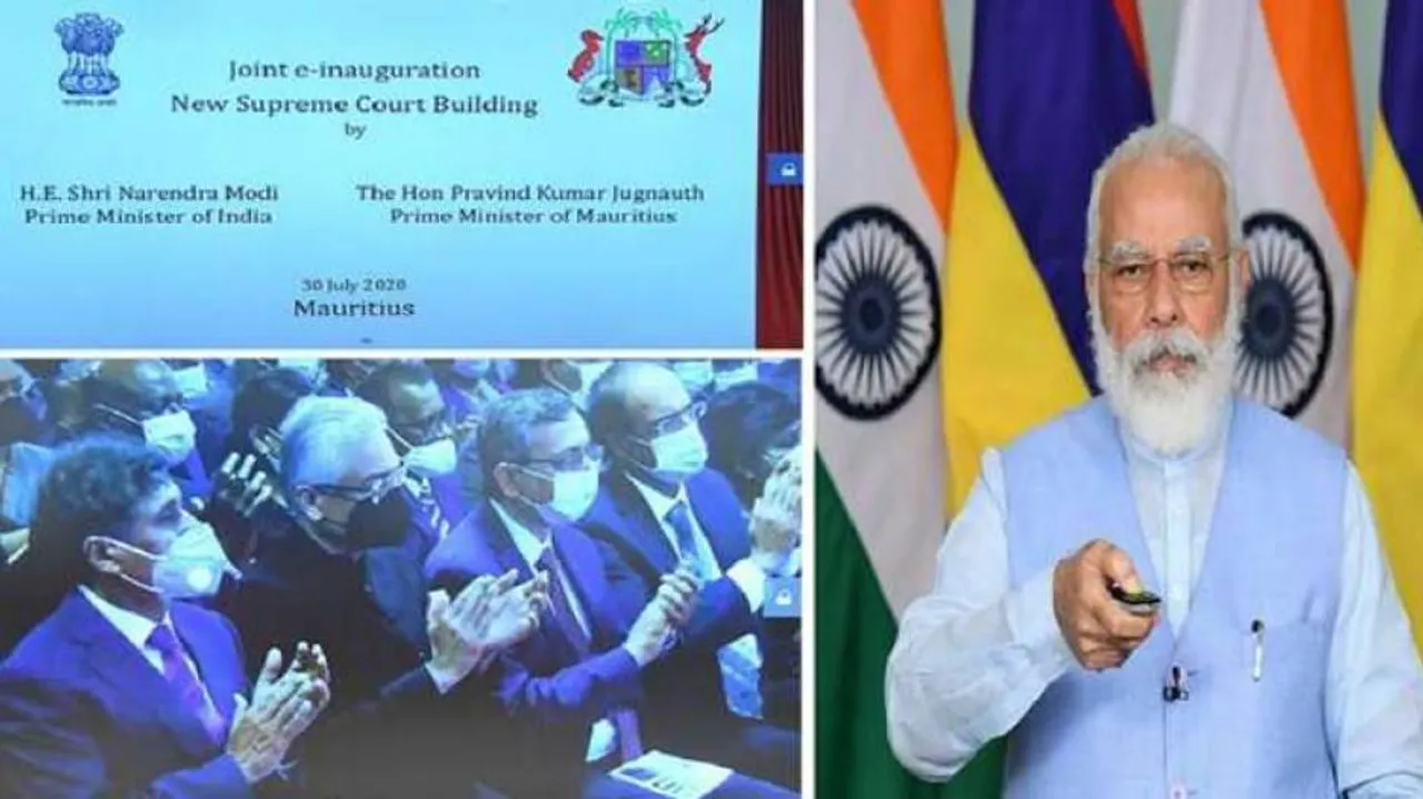 PM Modi Inaugurates Mauritius Supreme Court Through Video Conferencing