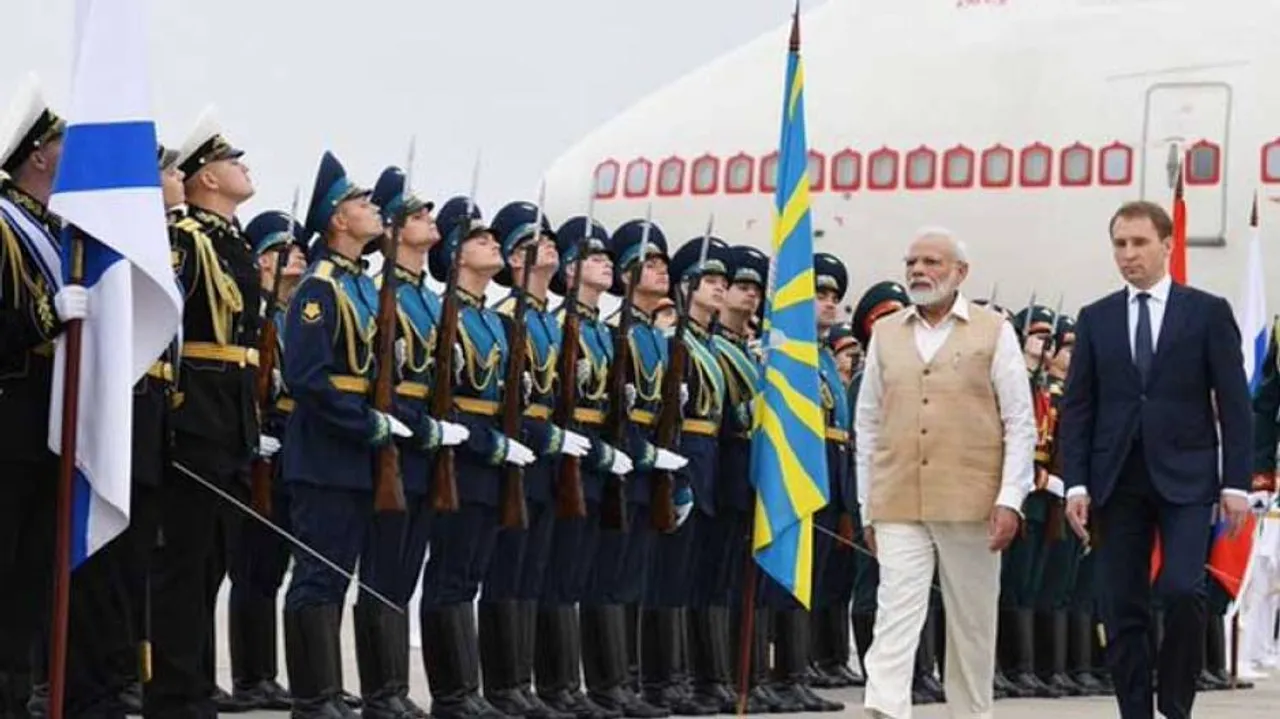 PM Modi Arrives In Russia On 2-Day Visit