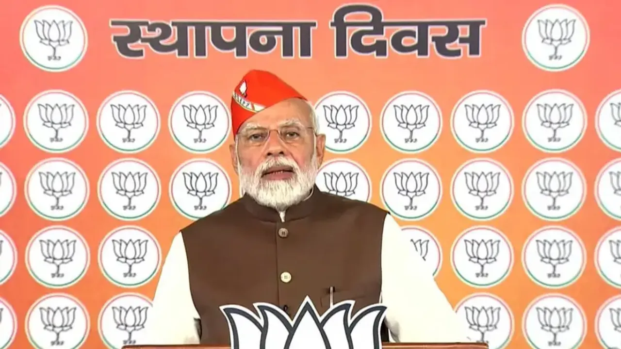 Stand For Rashtra Bhakti Instead Of Parivar Bhakti: PM Modi At BJP 42nd Foundation Day