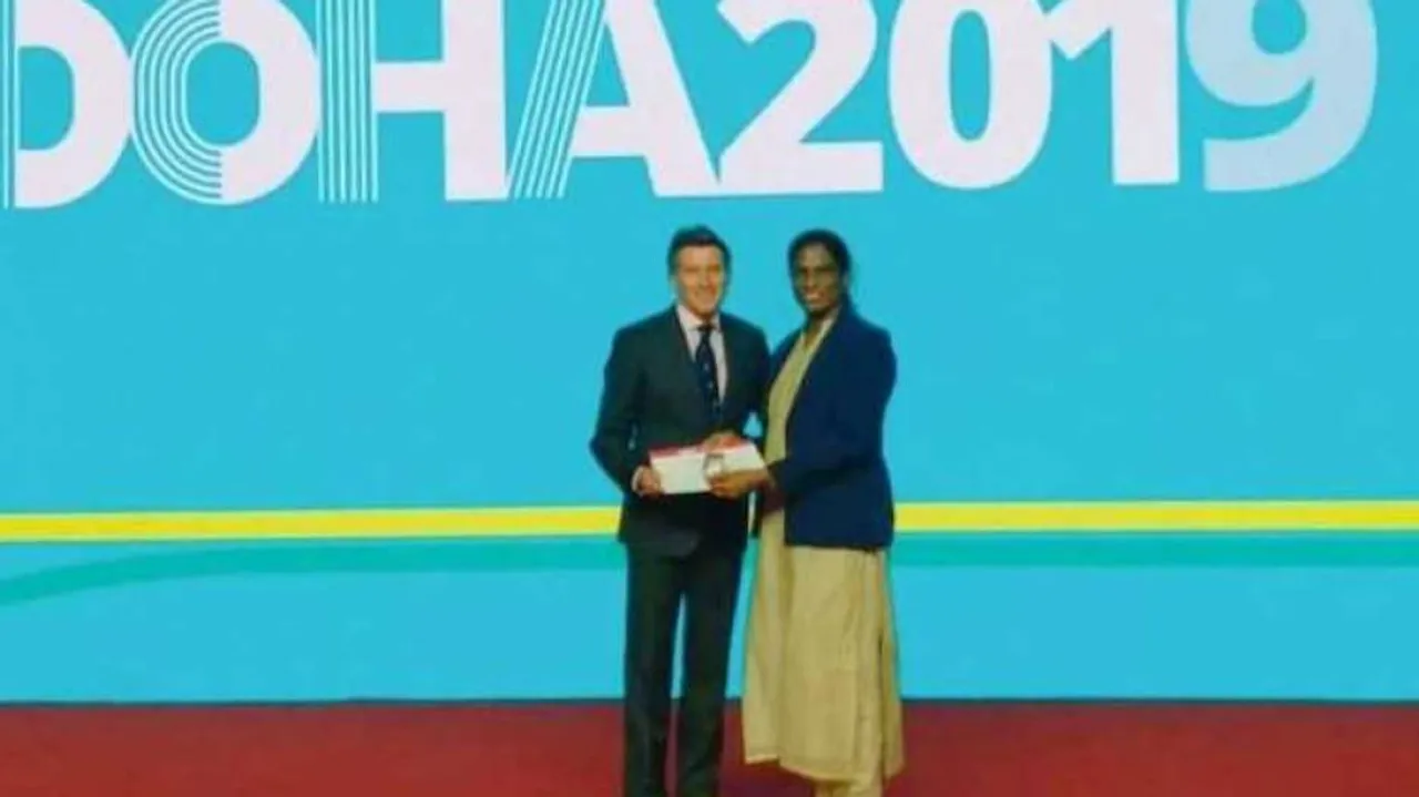 PT Usha Conferred With IAAF Veteran Pin Award