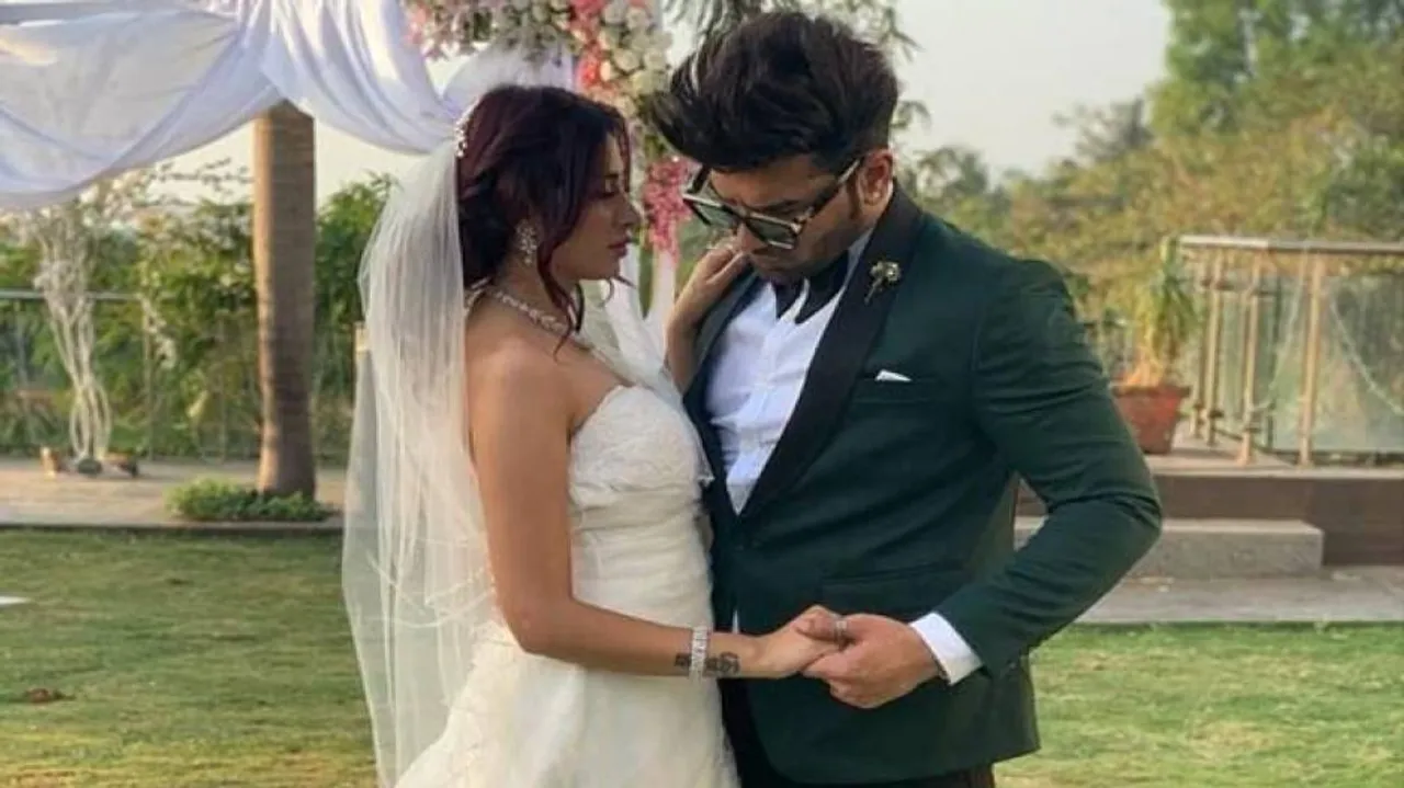 Paras Chhabra, Mahira Sharma Share Photos In Wedding Outfits