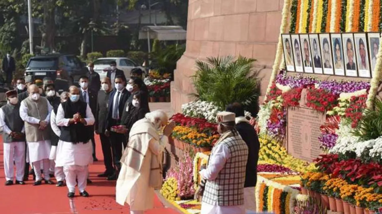 2001 Parliament Attack: Vice Prez Naidu, PM Modi, LS Speaker, Ministers Pay Homages To Martyrs