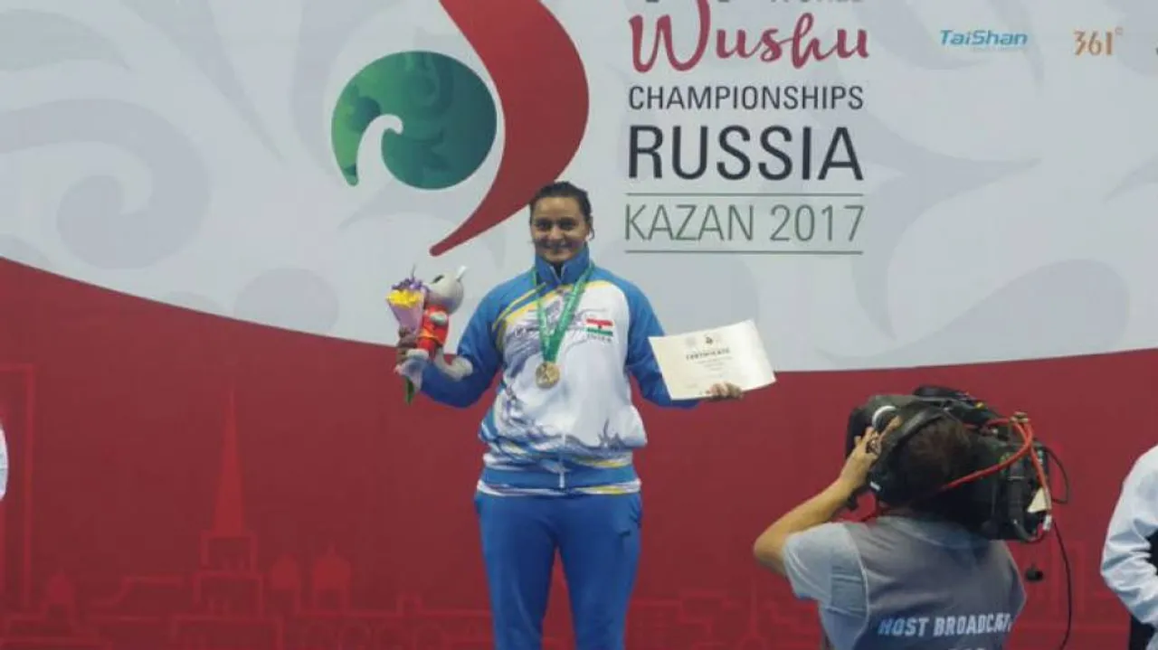 Pooja Kadian clinches India's elusive gold in Wushu Worlds